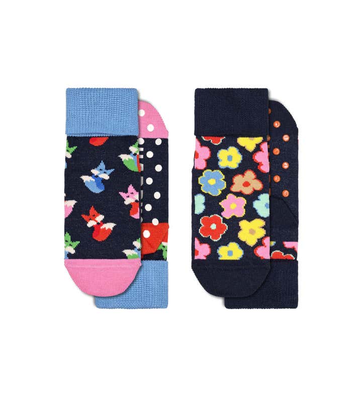 Calze Antiscivolo Fox & Flower Socks